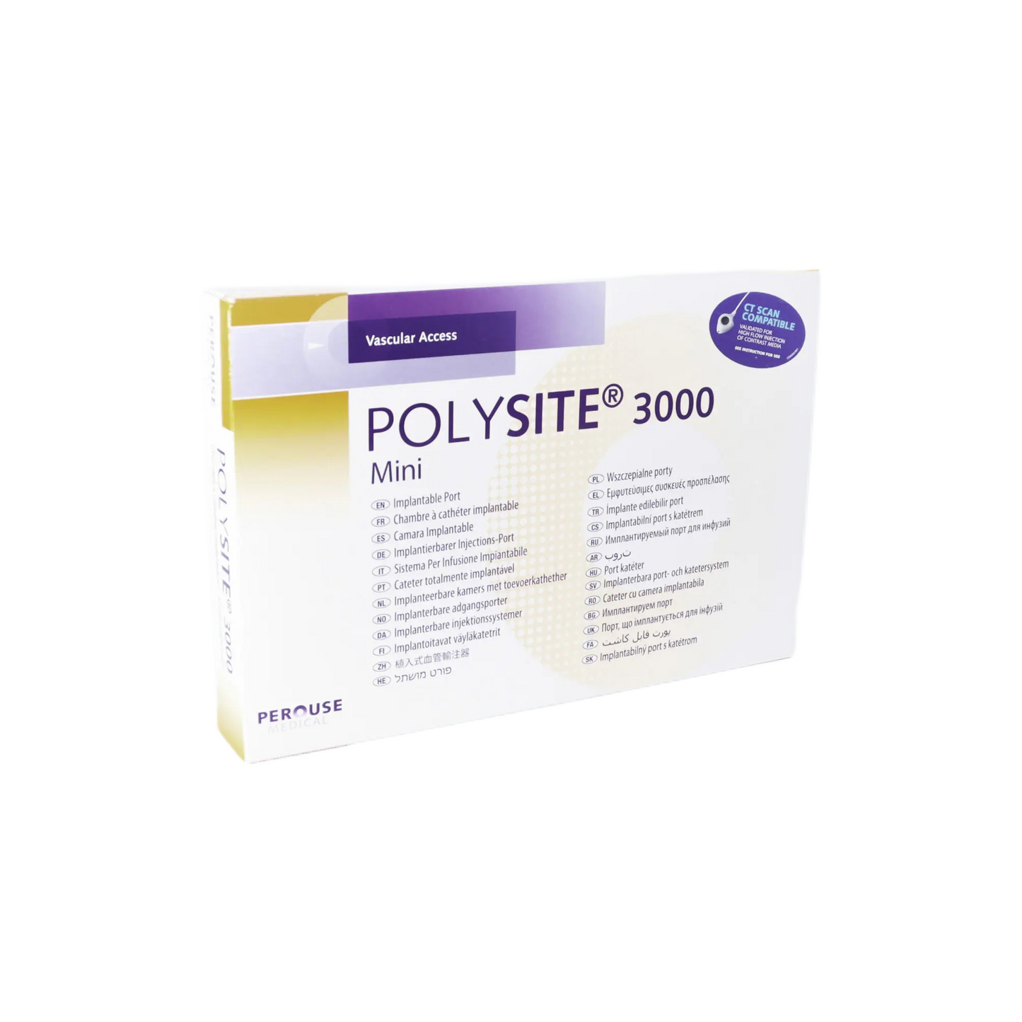 Polysite Mini Series 3000 Puerto de Silicon (7 FR, 8 FR)